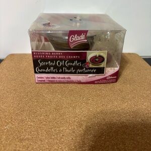 Glade Blushing Berry Scented Oil Candles Discontinued